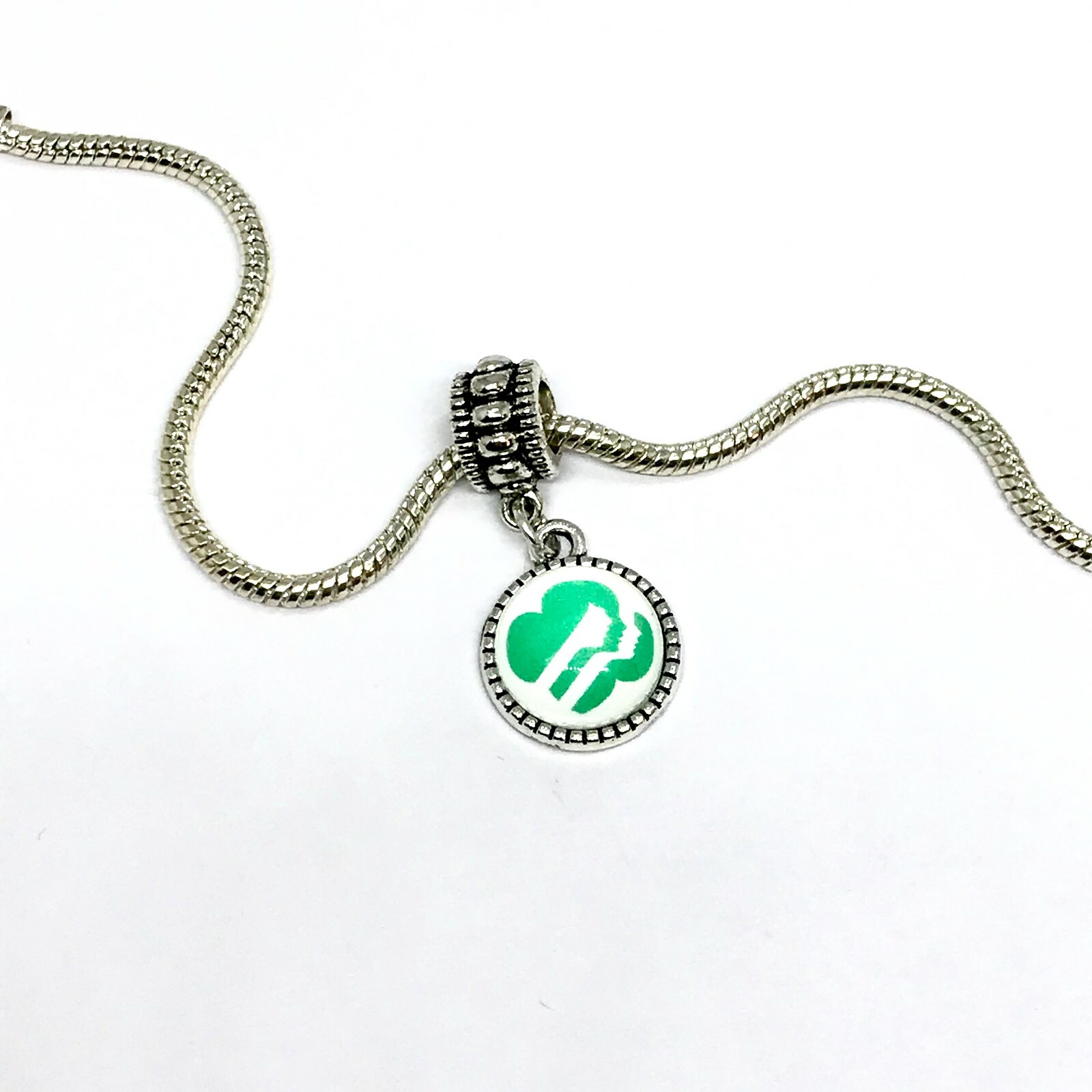 Girl Scouts Dangle Charm Bead for Snake European Bracelets Necklace, BUY 3,GET 1