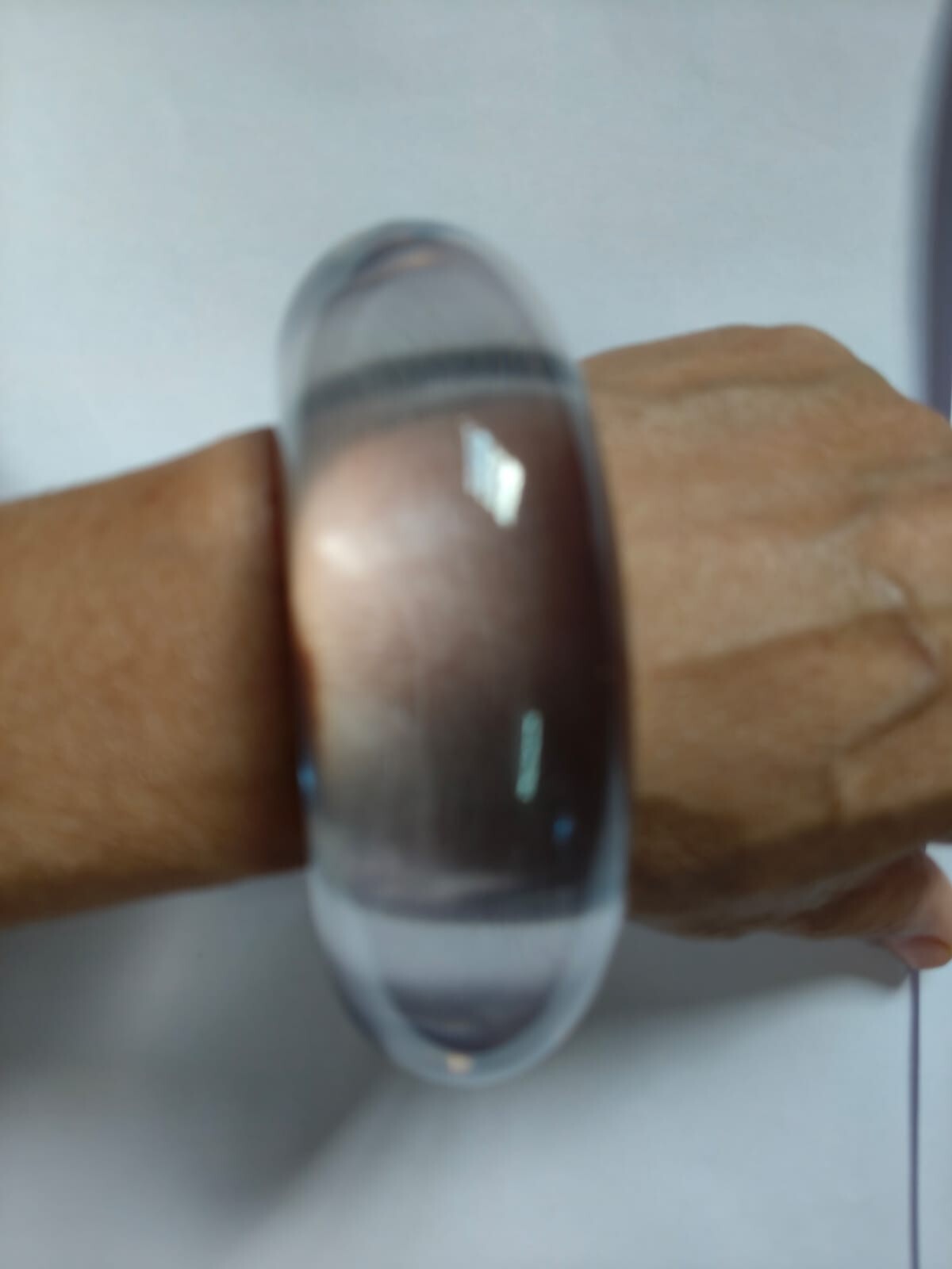 Clear Resin Cuff Bracelet Large Huge Bangle Cuff Jewelry Bohemian For Wide Wrist