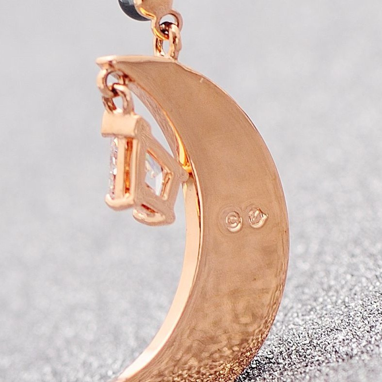Swarovski Elements Moon Necklace Crystal Ghost Star Clavicle Chain Jewelry Gift