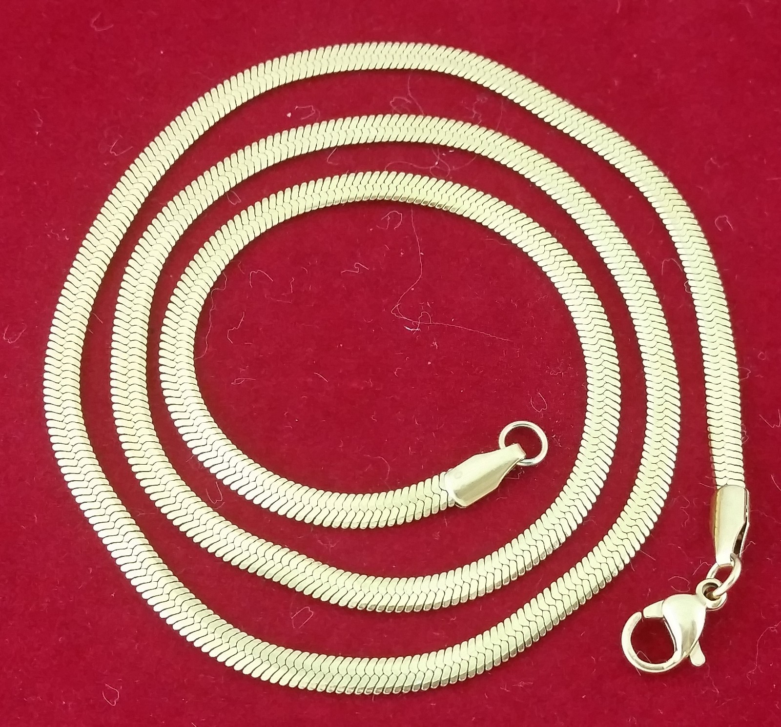 14k Gold Flexible Magic Herringbone Thin Flat Snake Rope Chain Necklace 2 to 5mm