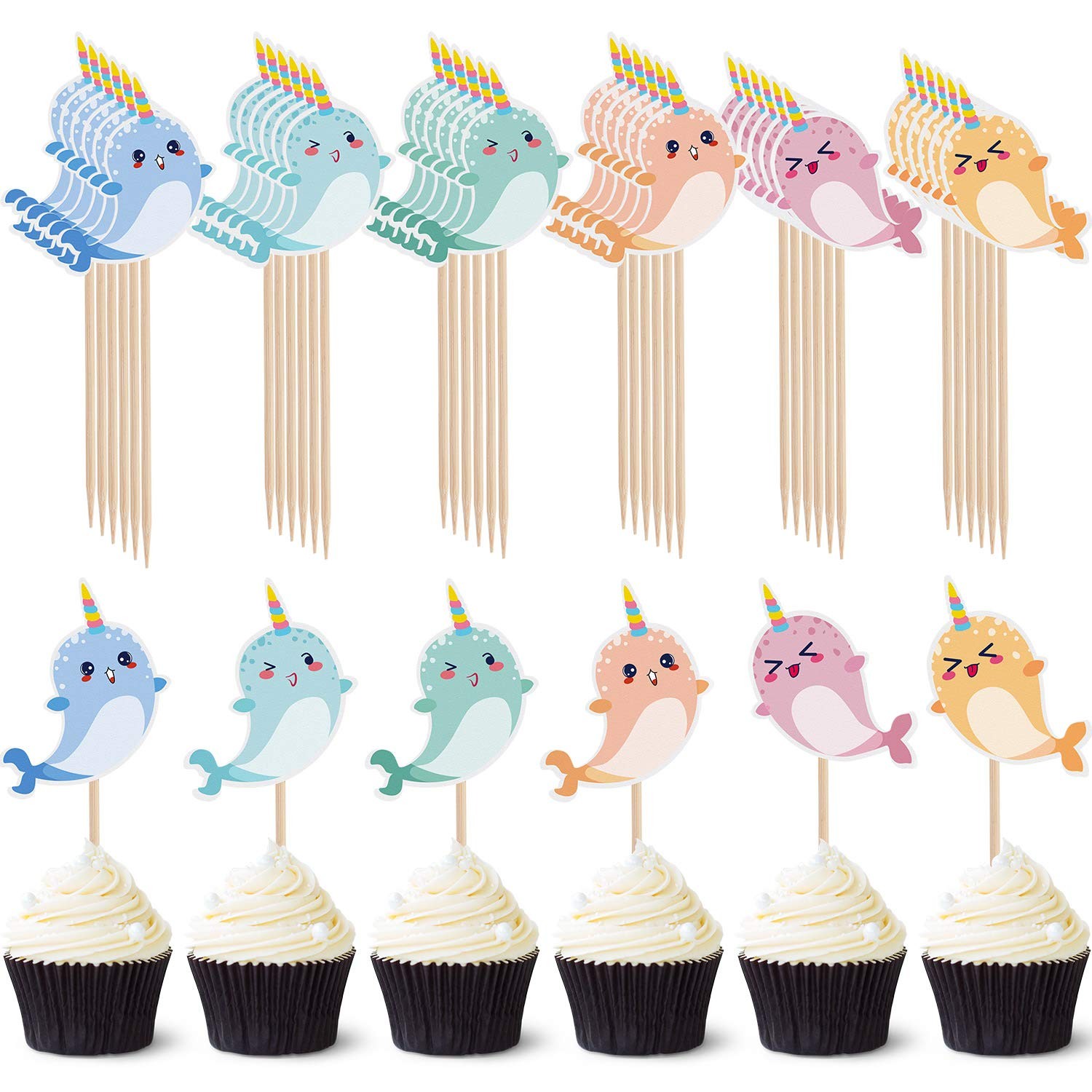 48 48 Count (Pack of 1), Blue, Pink, Light Yellow, Green, Orange