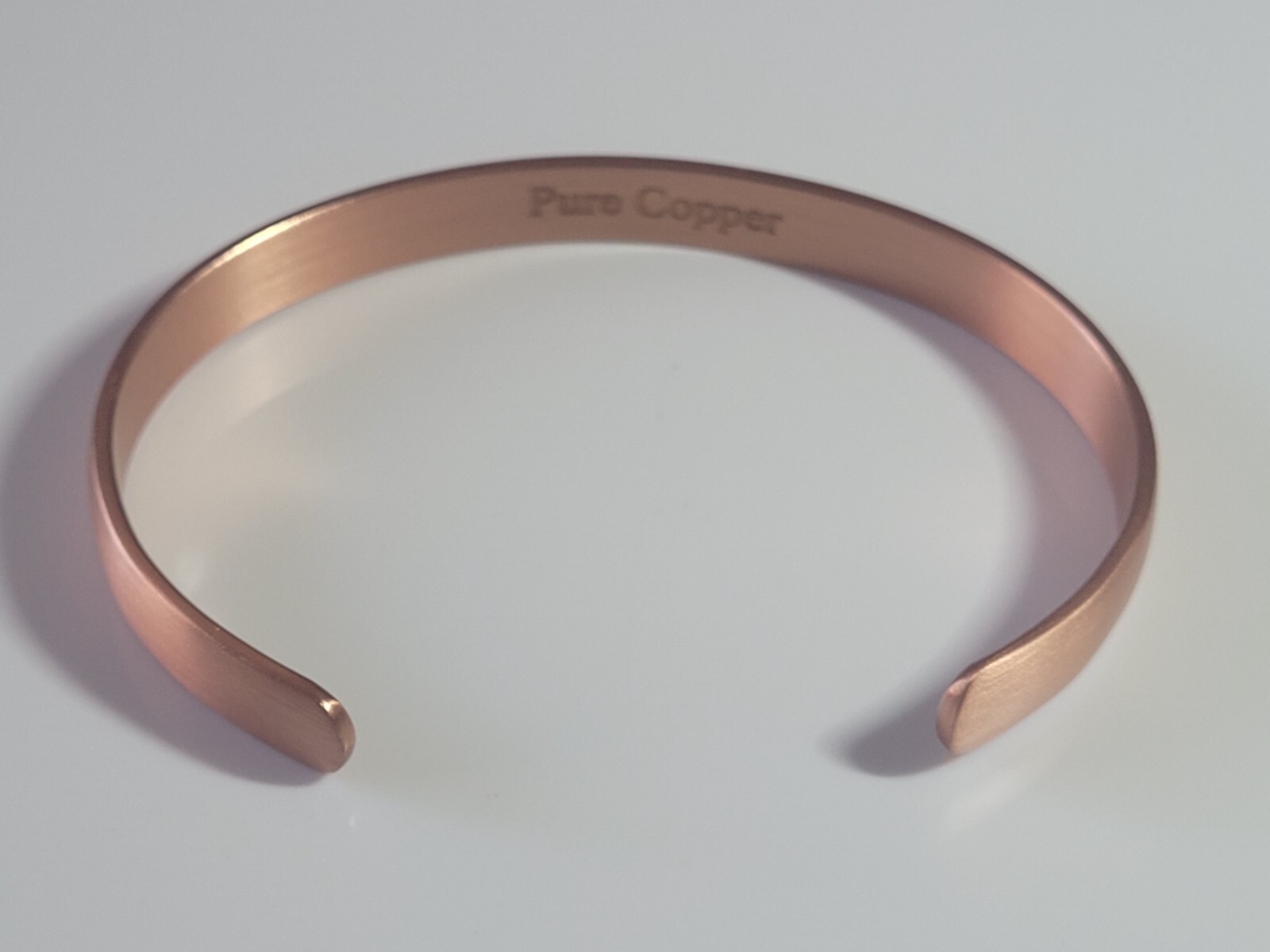 2 Pack Pure Solid Copper Magnetic Bracelet Arthritis Pain Relief Dome Cuff