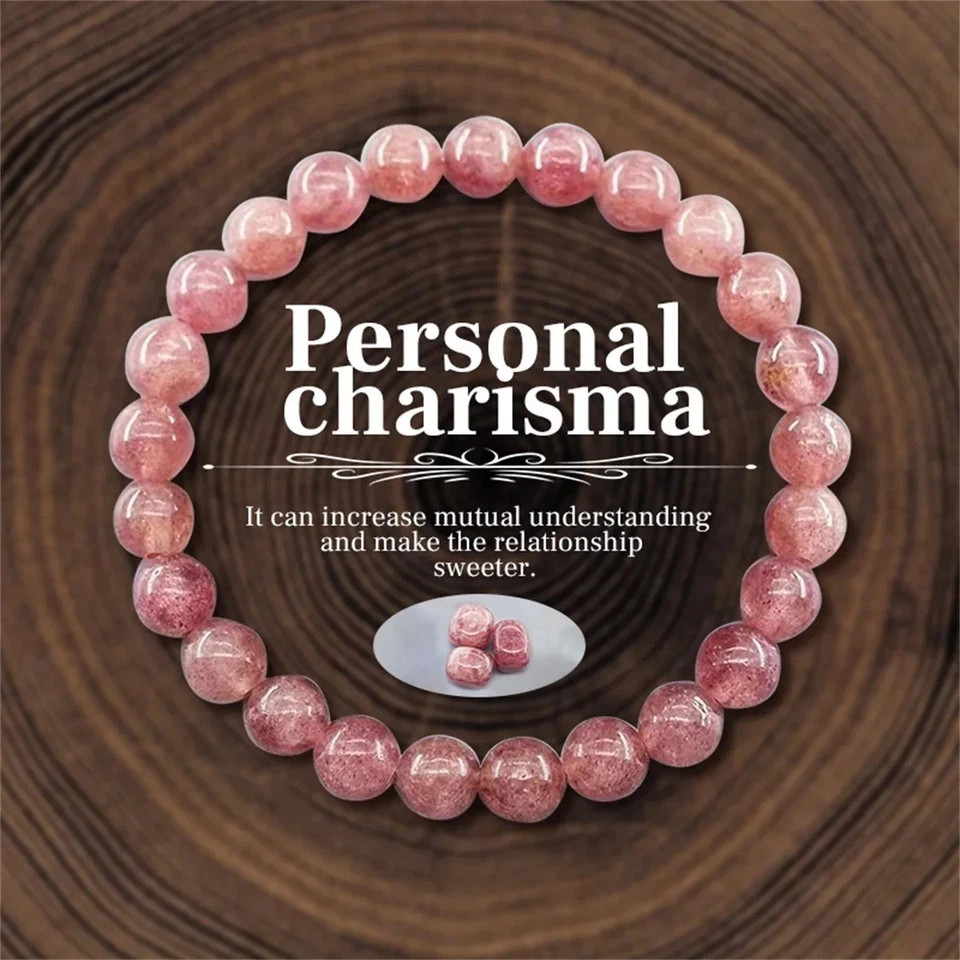 Natural Stone Symbolic Beaded Bracelet Women Men Anxiety Relief Protection Money