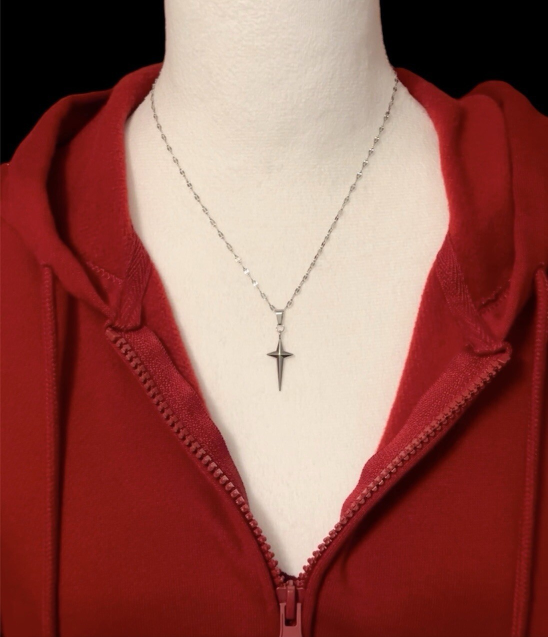North Star Pendant Stainless Steel Necklace Minimalist Choker Jewelry Gifts