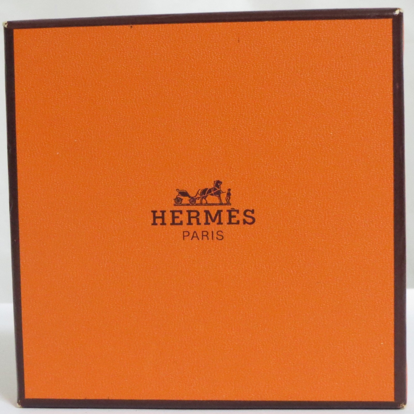 Authentic HERMES Tornado Bangle Bracelet Brown Leather 17.3cm/6.8″ in Box
