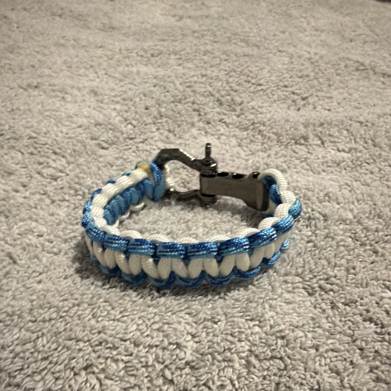 Glow In The Dark Paracord Bracelet with Metal Buckle for Men Women