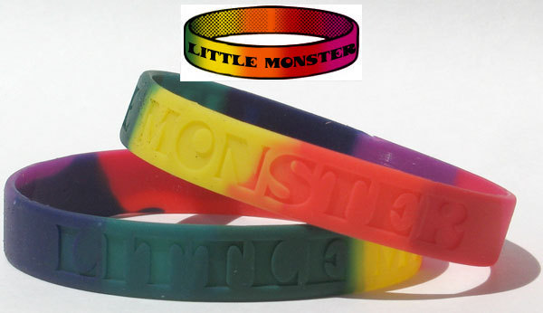Little Monster Wristband Lady Gaga Fan Rainbow Colors LGBT Gay Pride Love TW024