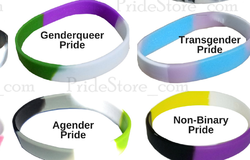 LGBTQ Gay Pride Silicone Bracelets Individual and Wholesale Lots LGBT GLBT Queer