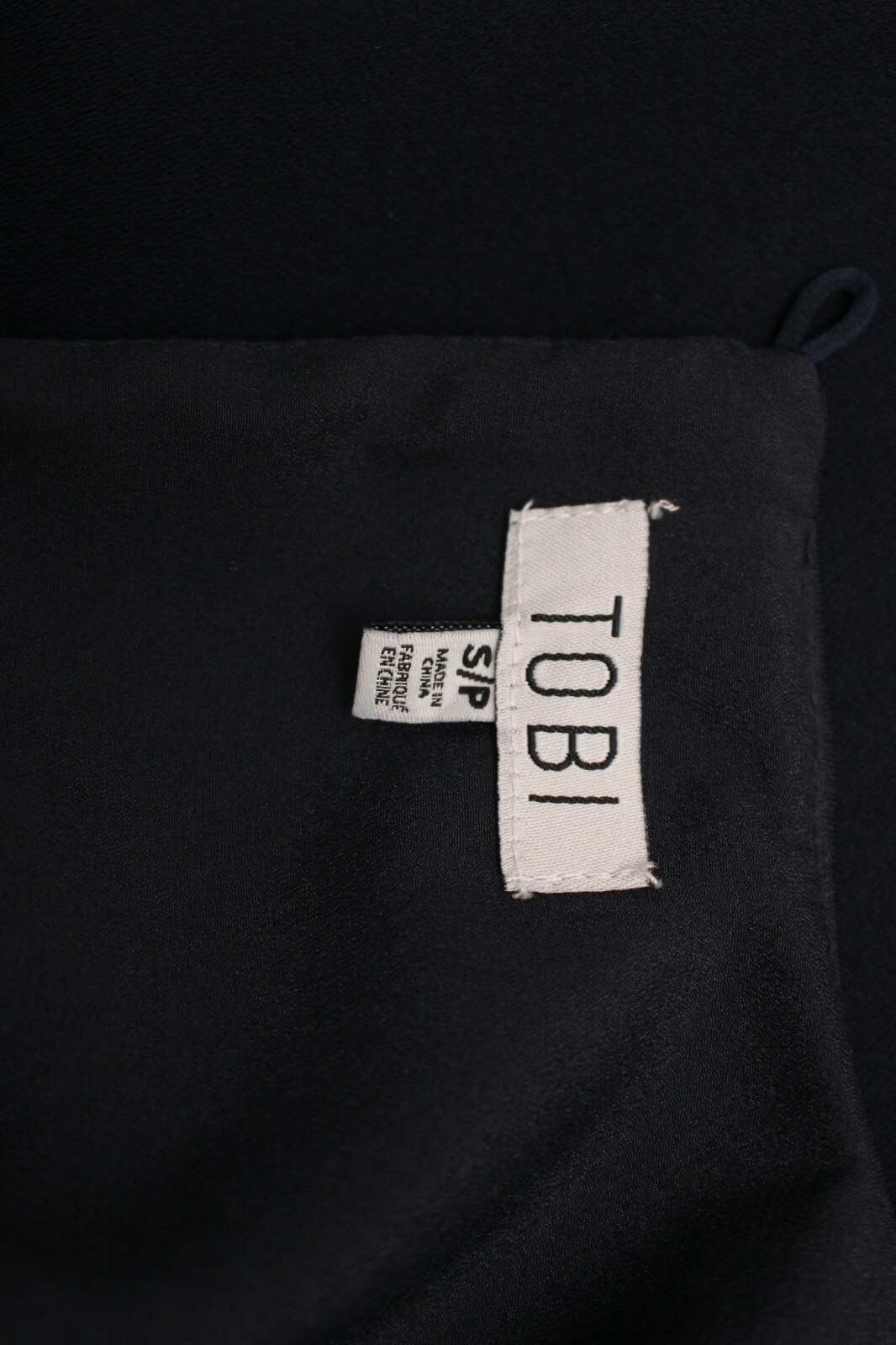 TOBI Girl dress size S/P Dark Navy Short fully lined 100% polyester shell