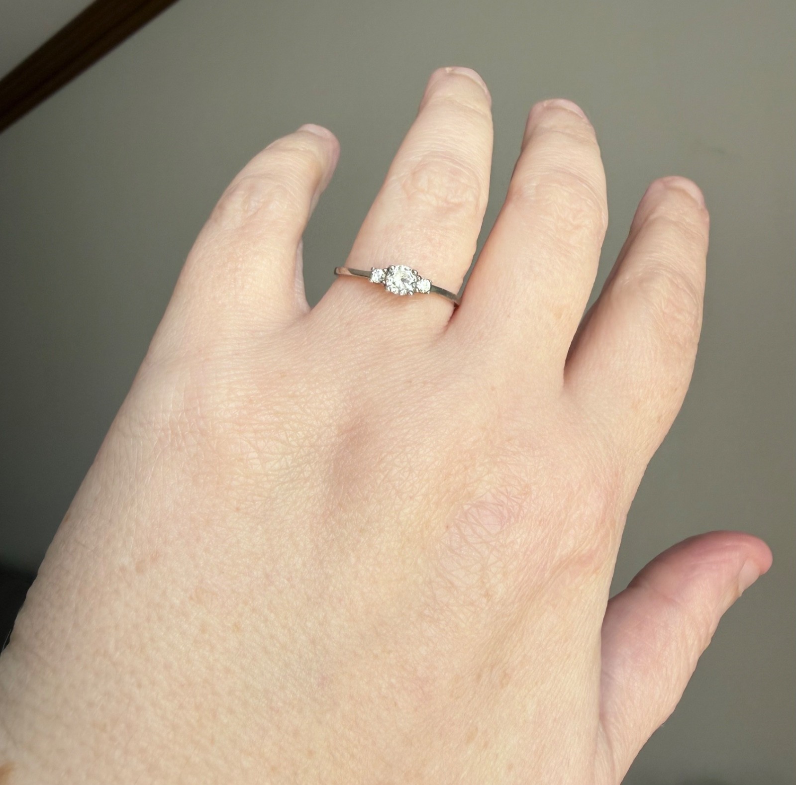 Sterling Silver ATI Cubic Zirconia CZ ring Size 7.25