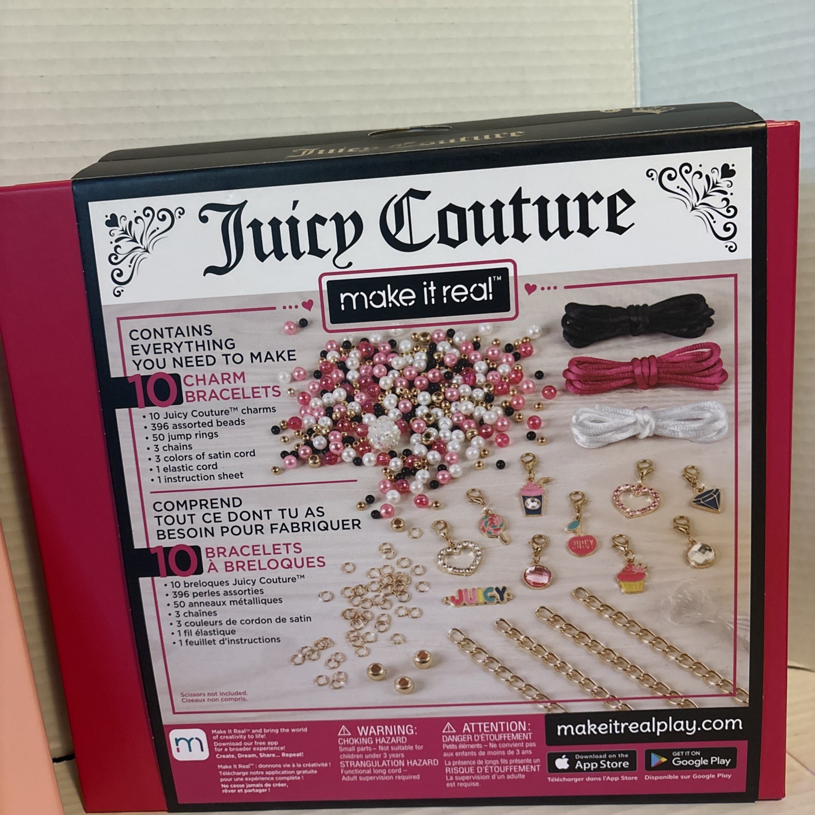 Juicy Coture Bracelet DIY Bracelet Kit charm 2 new box’s