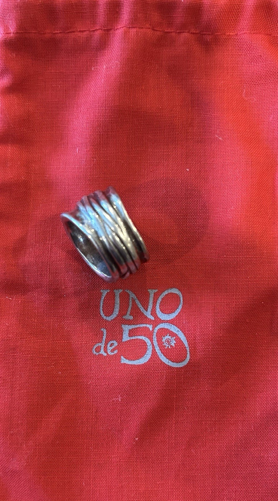 Uno de 50 Silver-Plated Ring
