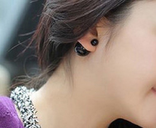Fashion Double sided Faux Pearl Earrings
