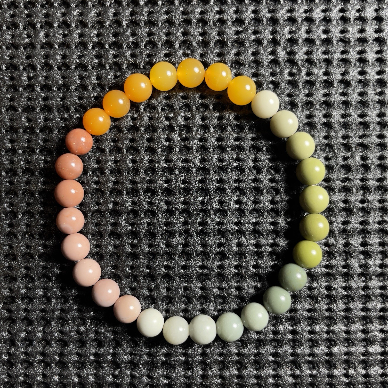 6mm Rainbow Alashan Agate Bracelet Natural Gemstone Gift Chakras Healing Women