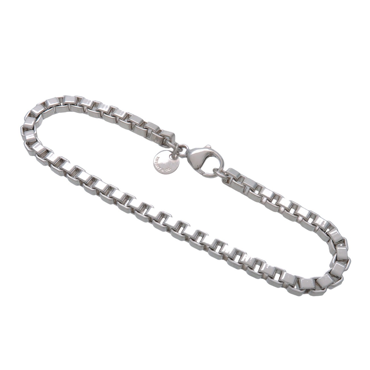 Tiffany & Co Venetian Link Bracelet SV925 Silver Authentic Used F/S