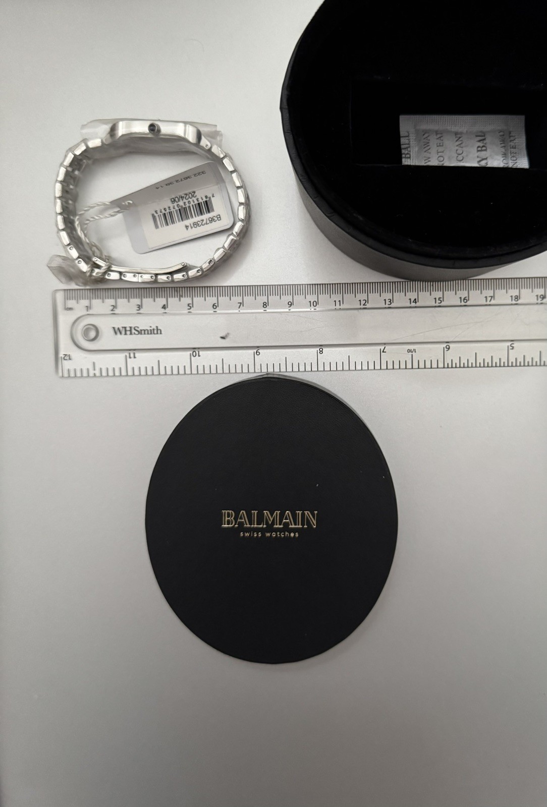 Balmain Silver/ gold tone stainless steel bracelet quartz watch Swiss Made BNWB