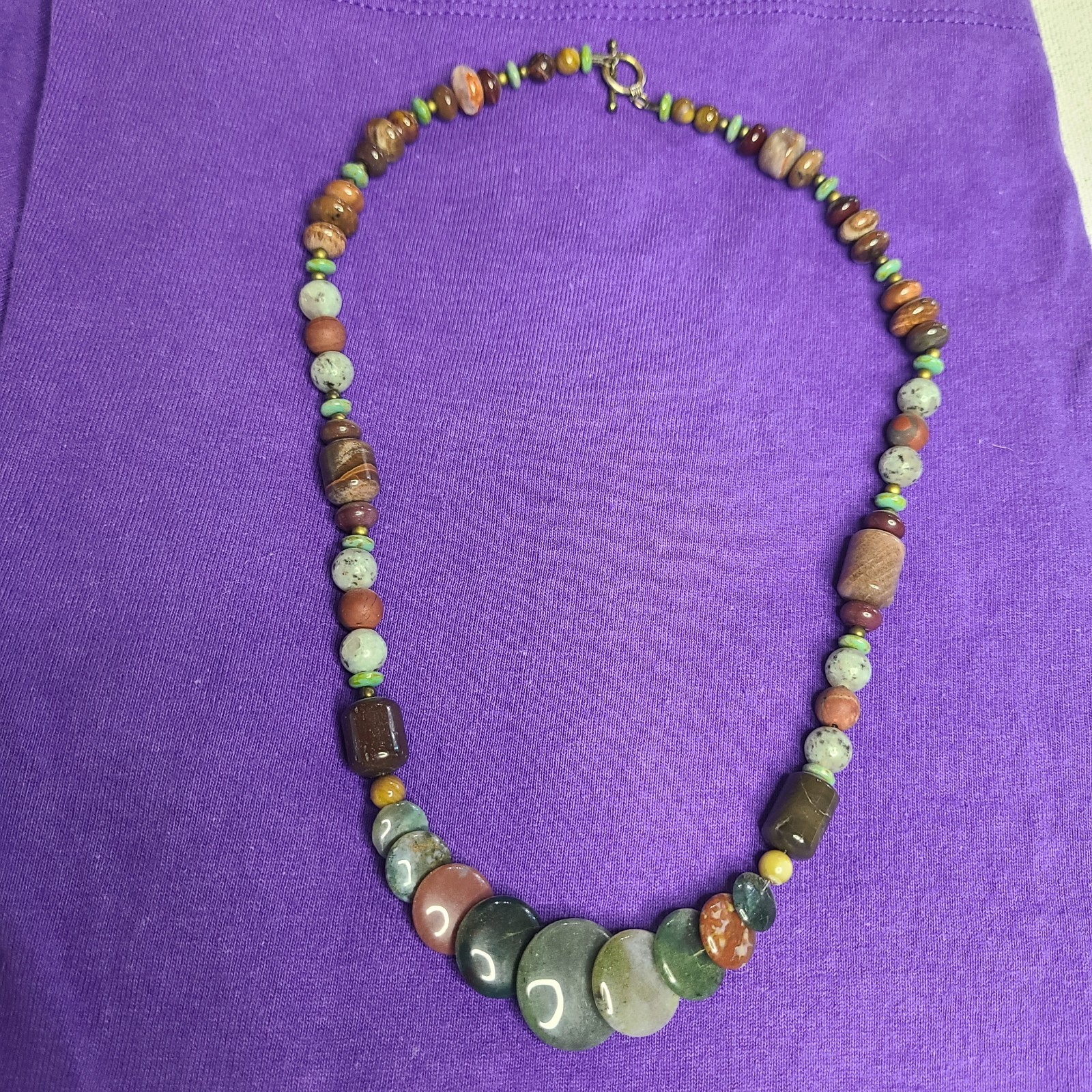 Beautiful Agate handmade necklace 21″