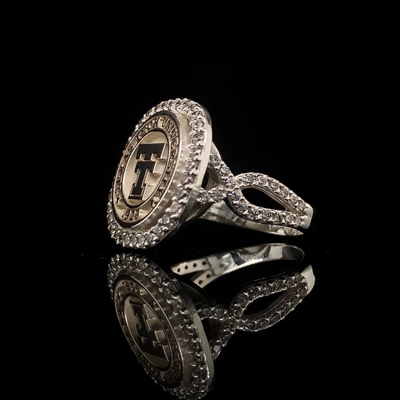 Personalized Texas University Ring For Girls Texas Class Ring High School Ring