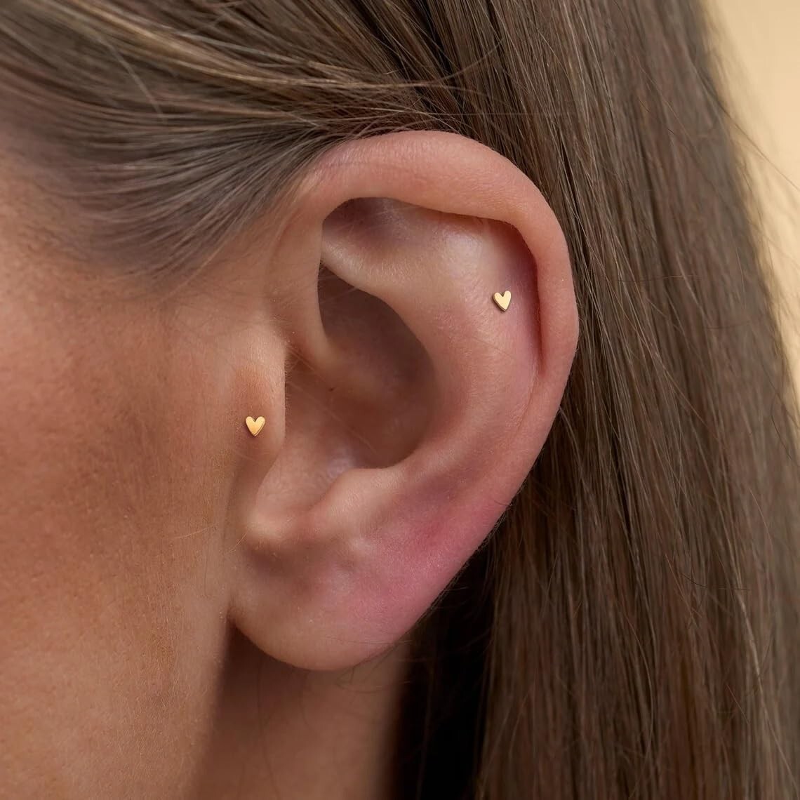 Titanium Threadless Flat Back Studs: Perfect Tiny Earrings Set – 20G/18G/16G