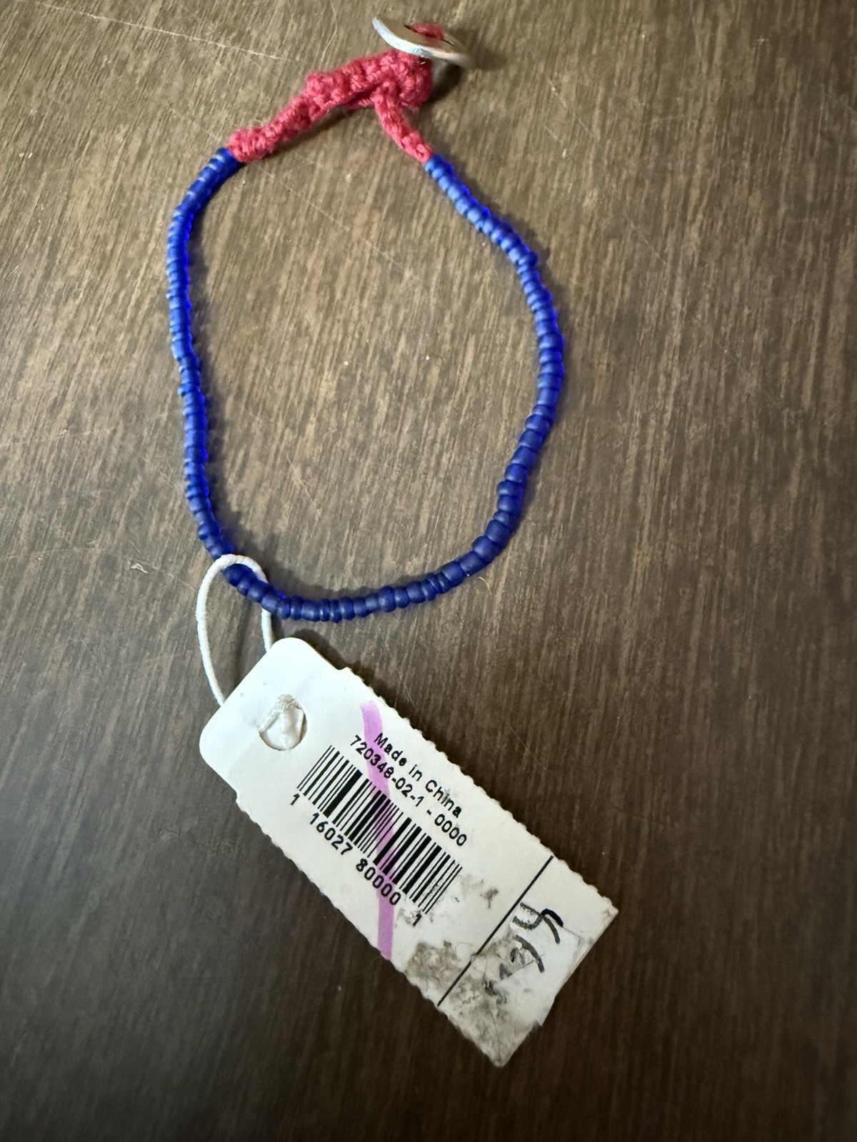 Gap Blue Beaded Bracelet For Adults Only New With Tag