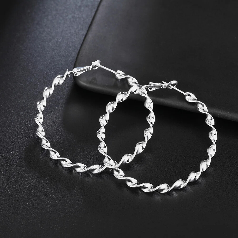 CHSHINE 925 Sterling Silver 5cm Earrings temperament Beautiful fashion Jewelry