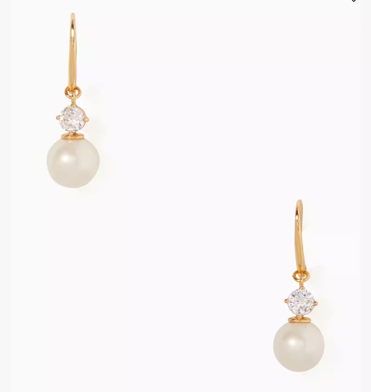 NWT Kate Spade Pearls of Wisdom Drop Earrings O0RU3148 Cream Multi $59