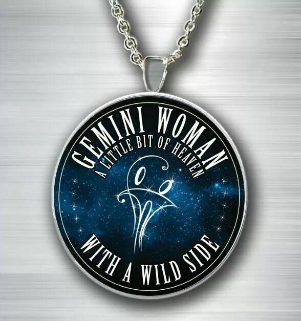 GEMINI HOROSCOPE Pendant Sterling 925 Silver 18″ Necklace fashion jewelry gold