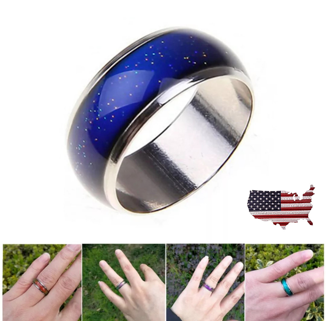 Mood Ring For Men Women and Kids Feeling And Température Color Change