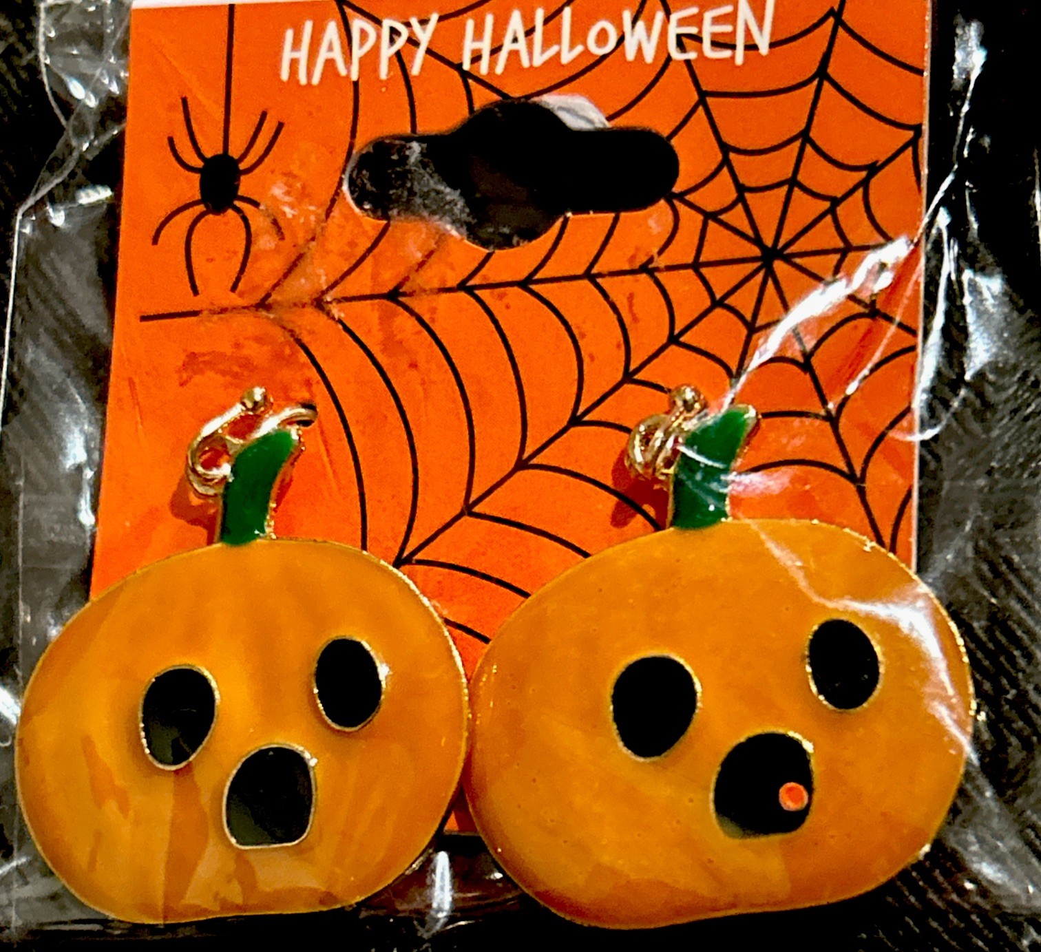 Halloween Jewelry Halloween Earrings Halloween Pumpkin Earrings Jack-O-Lantern