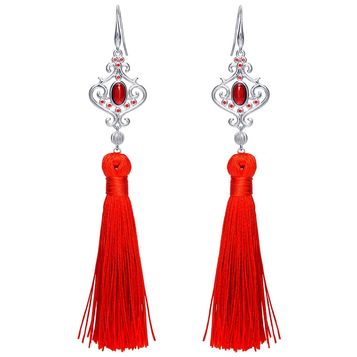 Disney X RockLove NEW ‘Mulan’ Wisdom Tassel Earrings in Sterling Silver