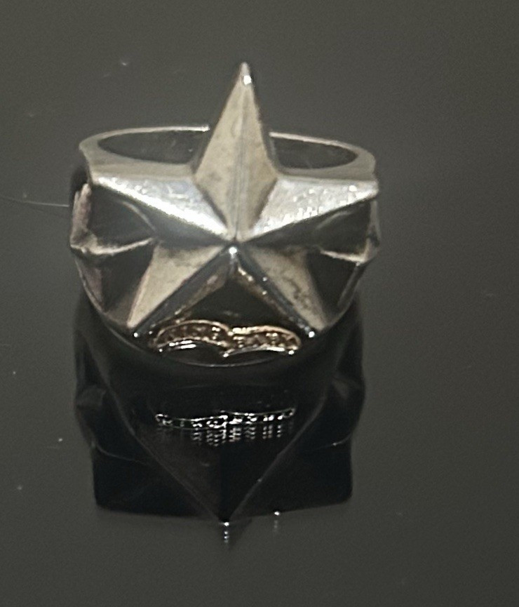 King Baby Studio Star Signet Pinky Ring Size 7 Silver No Stone
