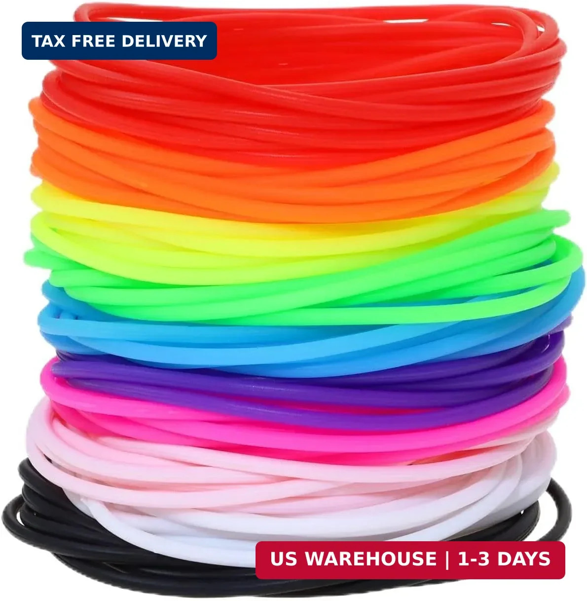 Silicone Jelly Bracelet 30Pcs 10 Colors Adult Size Retro Neon 80s Style Costu…