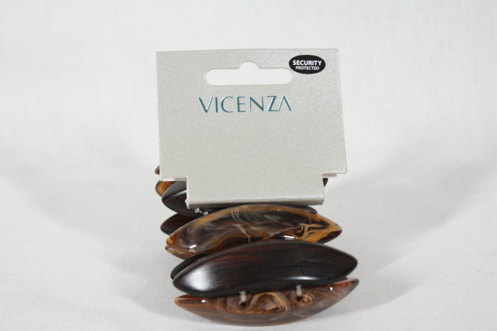 DEBENHAMS VICENZA BRAND WIDE CUFF BROWN STRETCHABLE FASHION BRACELET NEW