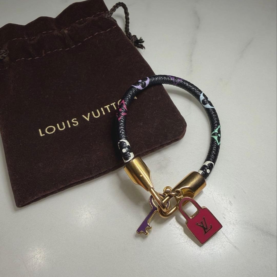 LOUIS VUITTON Rack It Noir Bracelet M6603F Multicolor Authentic Used