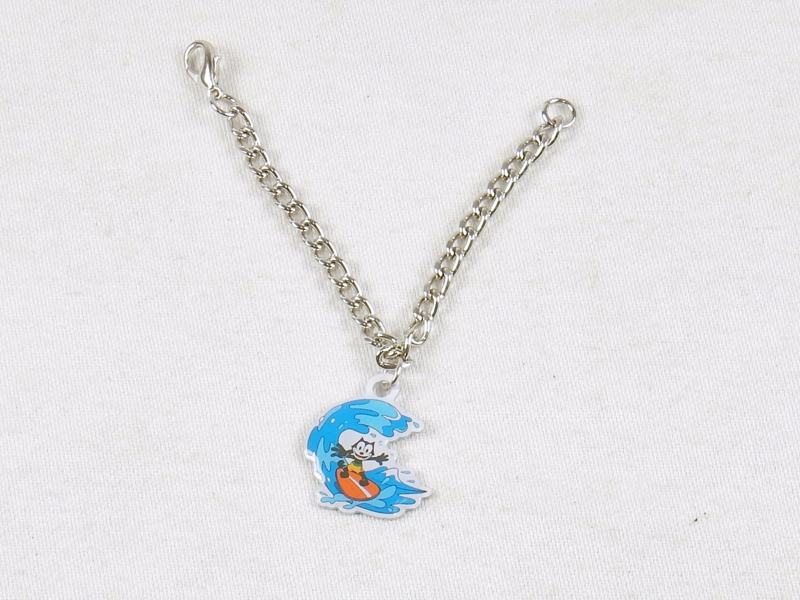 Felix The Cat Jewelry Set ~ Dog Tag, Key Ring, Bracelet 3 pcs~ #FLX-SRF-04 NEW
