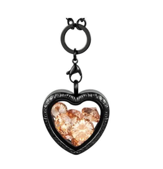 Lot of 32 Heart Locket Pendant Necklace W/ Chain (Bulk Pack)
