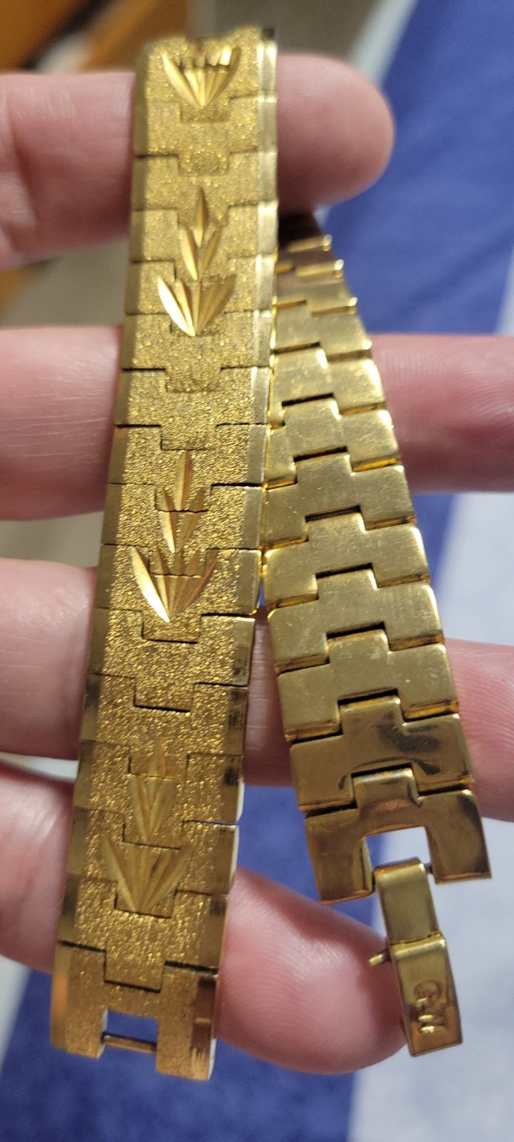 GW 14K gold-plated bracelet, 47.50g, 20cm