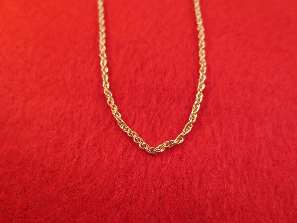 WHOLESALE LOT OF 24 PIECES OF 14 KT GOLD PLATED 20″ ROPE NECKLACES