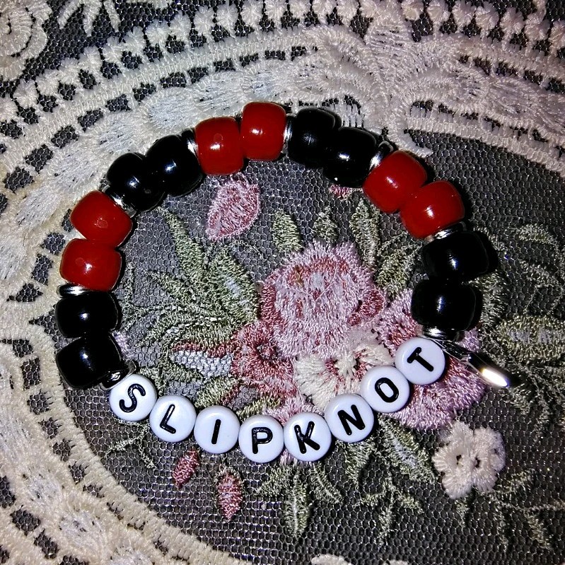 Red And Black SLIPKNOT Inspired Kandi Single