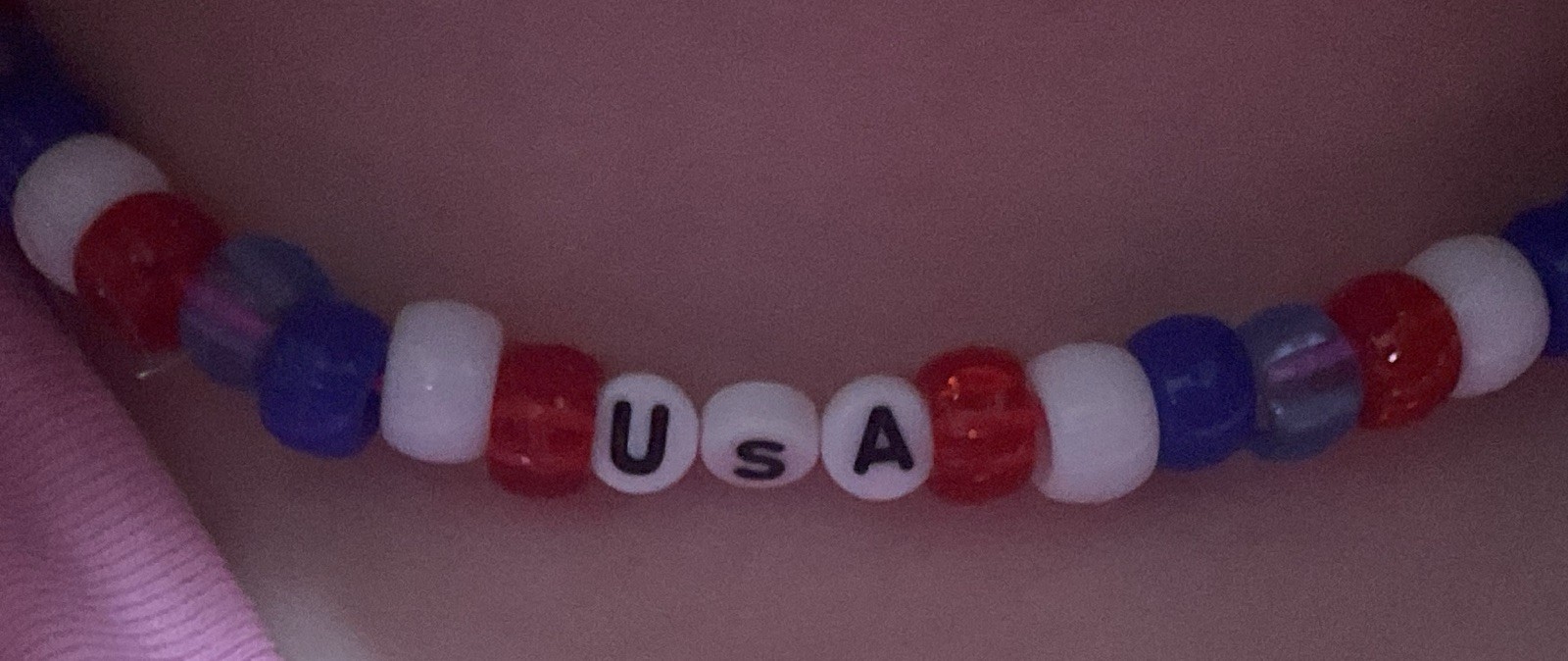 Red white blue USA Kandi bundle ￼