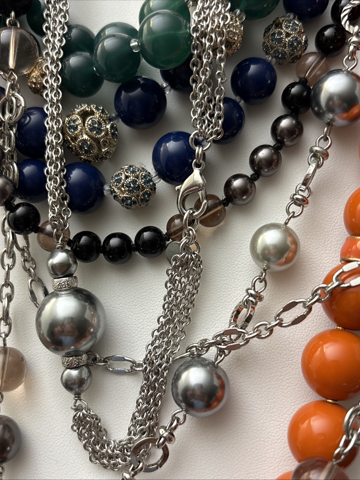 Talbots Necklace Chunky Beaded Lot of 7 Excellent Vintage Condition 1990s