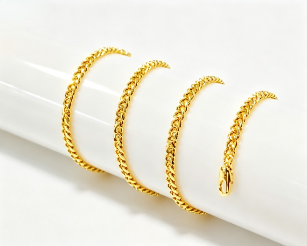 Italian Crafted 18K Yellow Gold Curb Chain 2mm 20″ – Unisex Hip-Hop Fashion