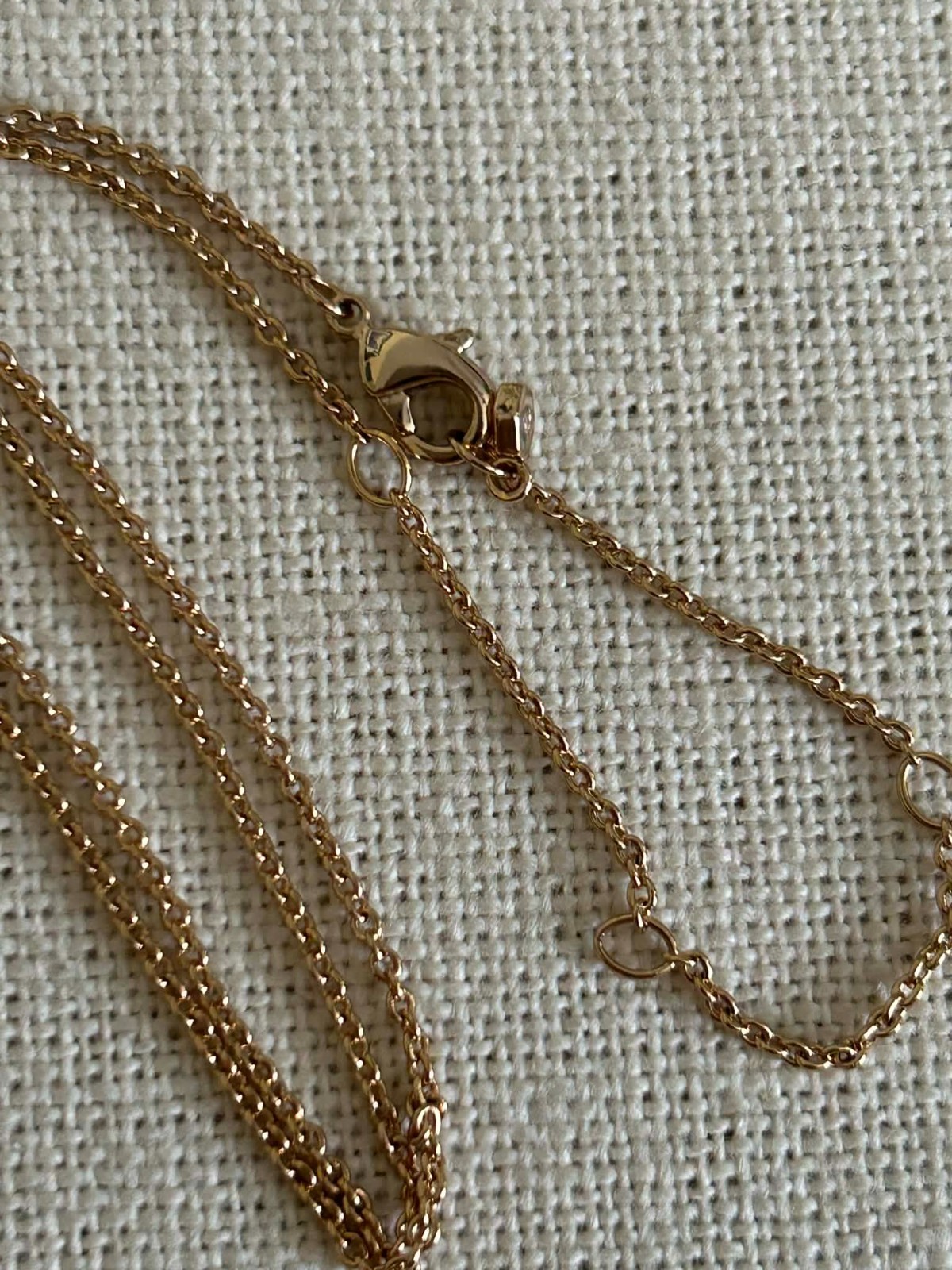 Origami Owl NL2004 Rose Gold 15.5″ – 18.5″ Necklace w/Crystals “New”