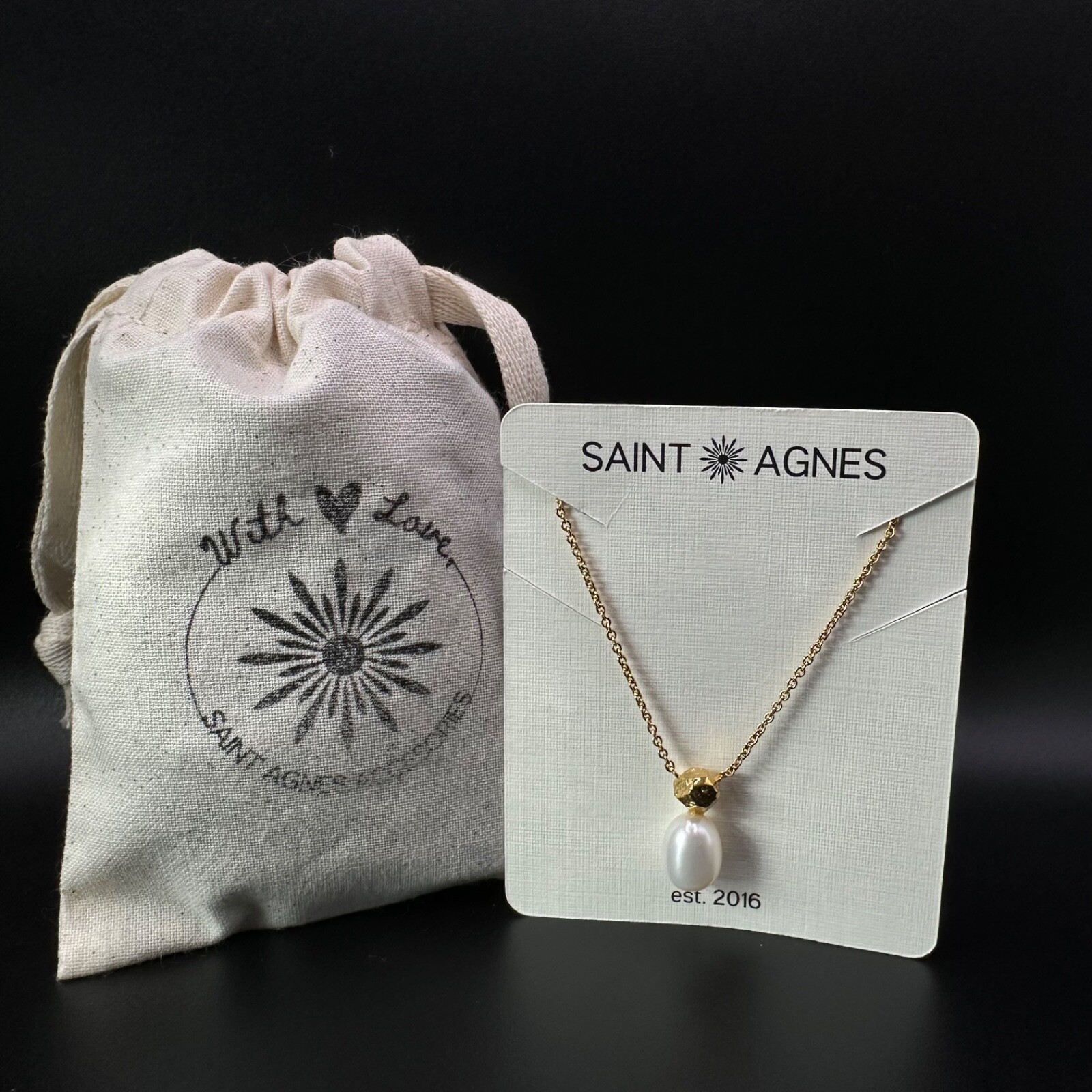 Baroque Charm Pearl Gold-tone Necklace | Giftable, New | Saint Agnes Accesories
