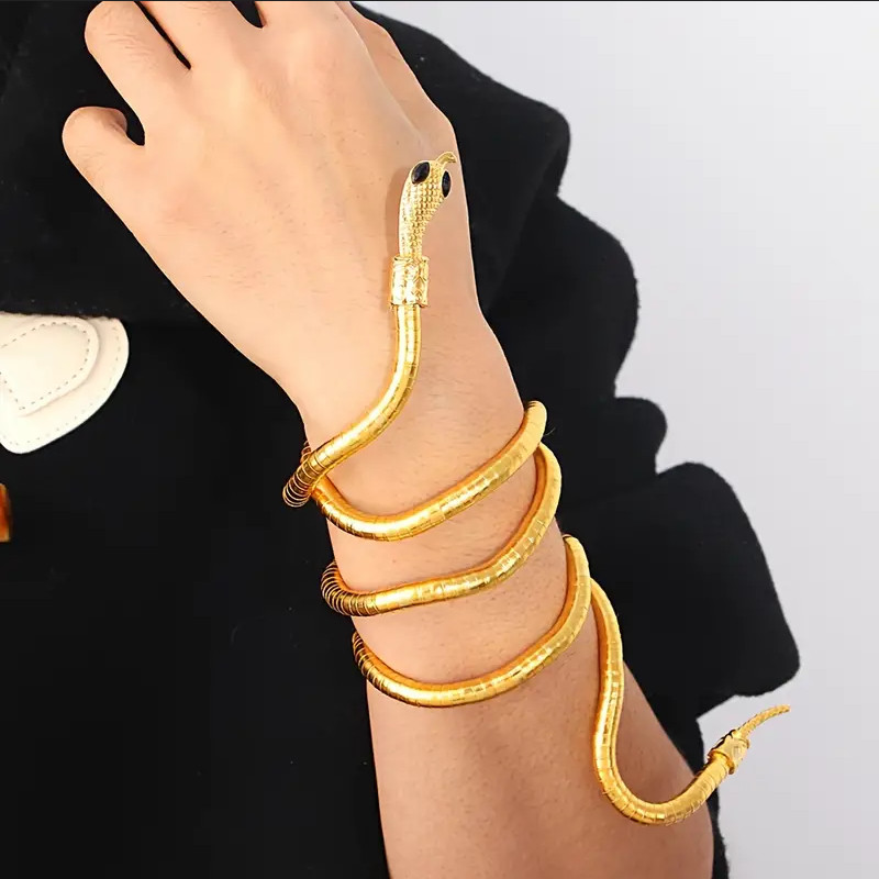 Necklace Bracelet Adjustable Snake Collar Neck Wrist Jewelry Niche Design Gothic