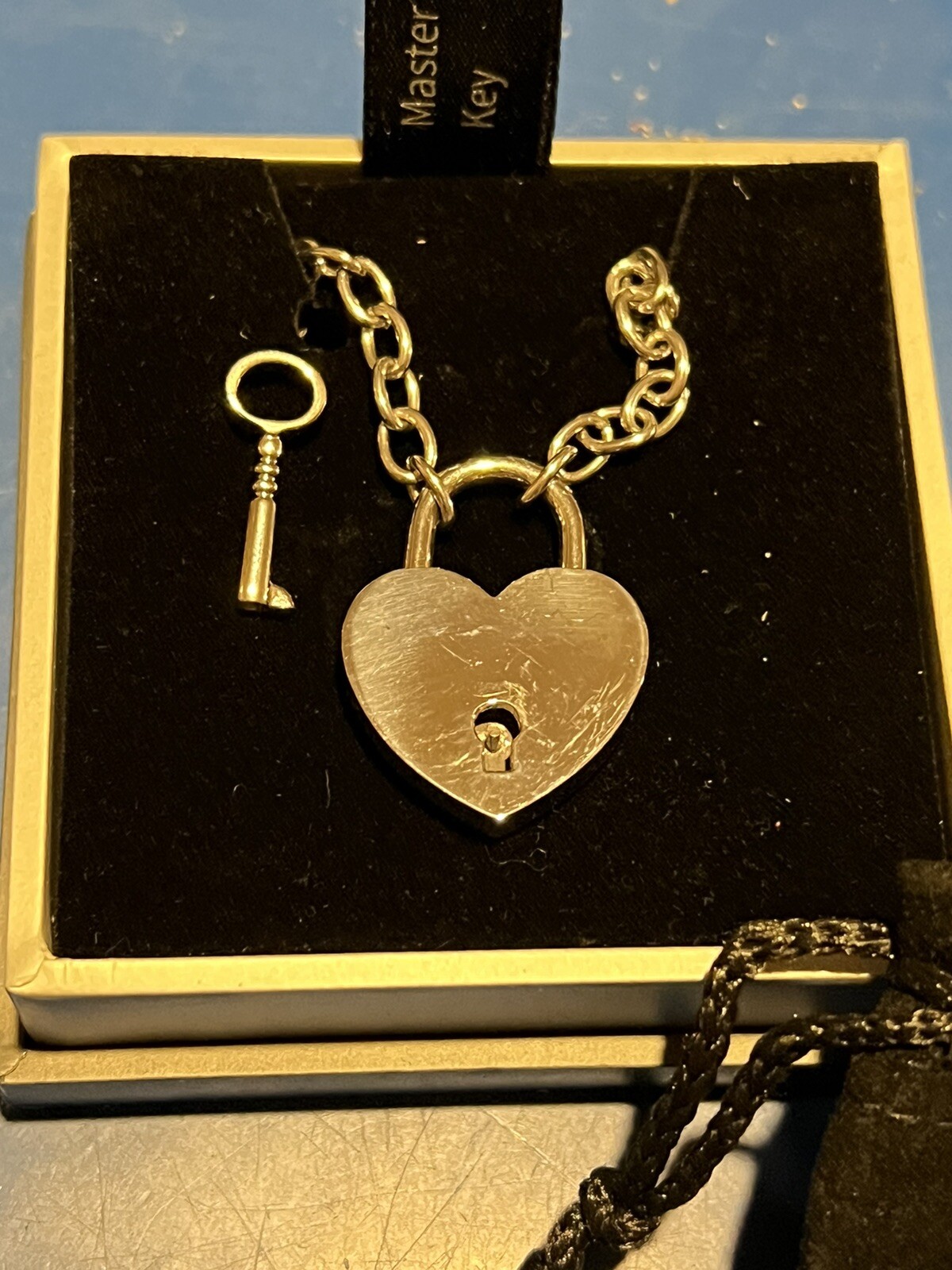 Eternity Necklace w/Heart Lock – Bright Polished Stainless Steel