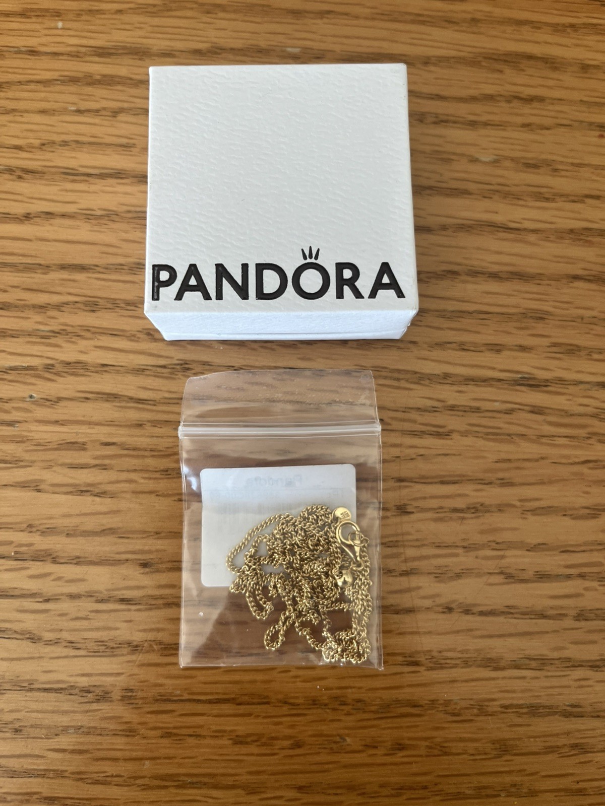 PANDORA 14K Gold Curb Chain Necklace 23.6-inch – 368638C00-60