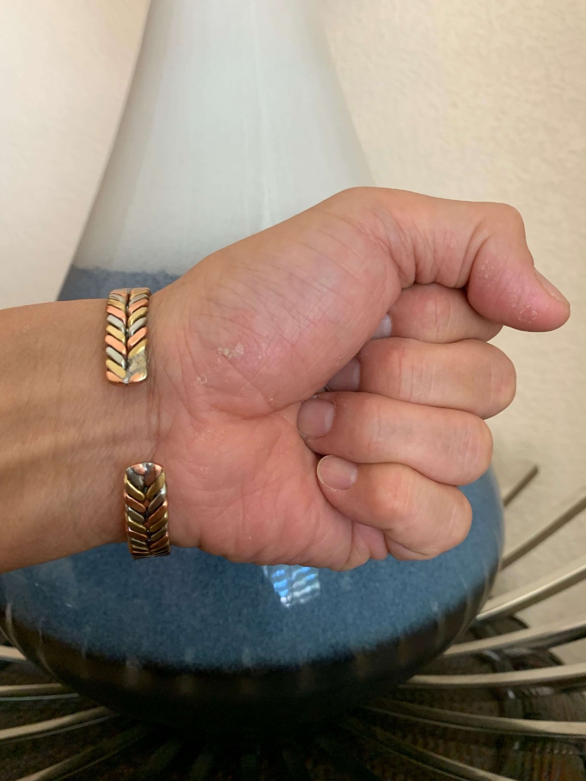 TriColor Solid Copper Magnetic Bracelet Arthritis Pain Relief New Balance Energy