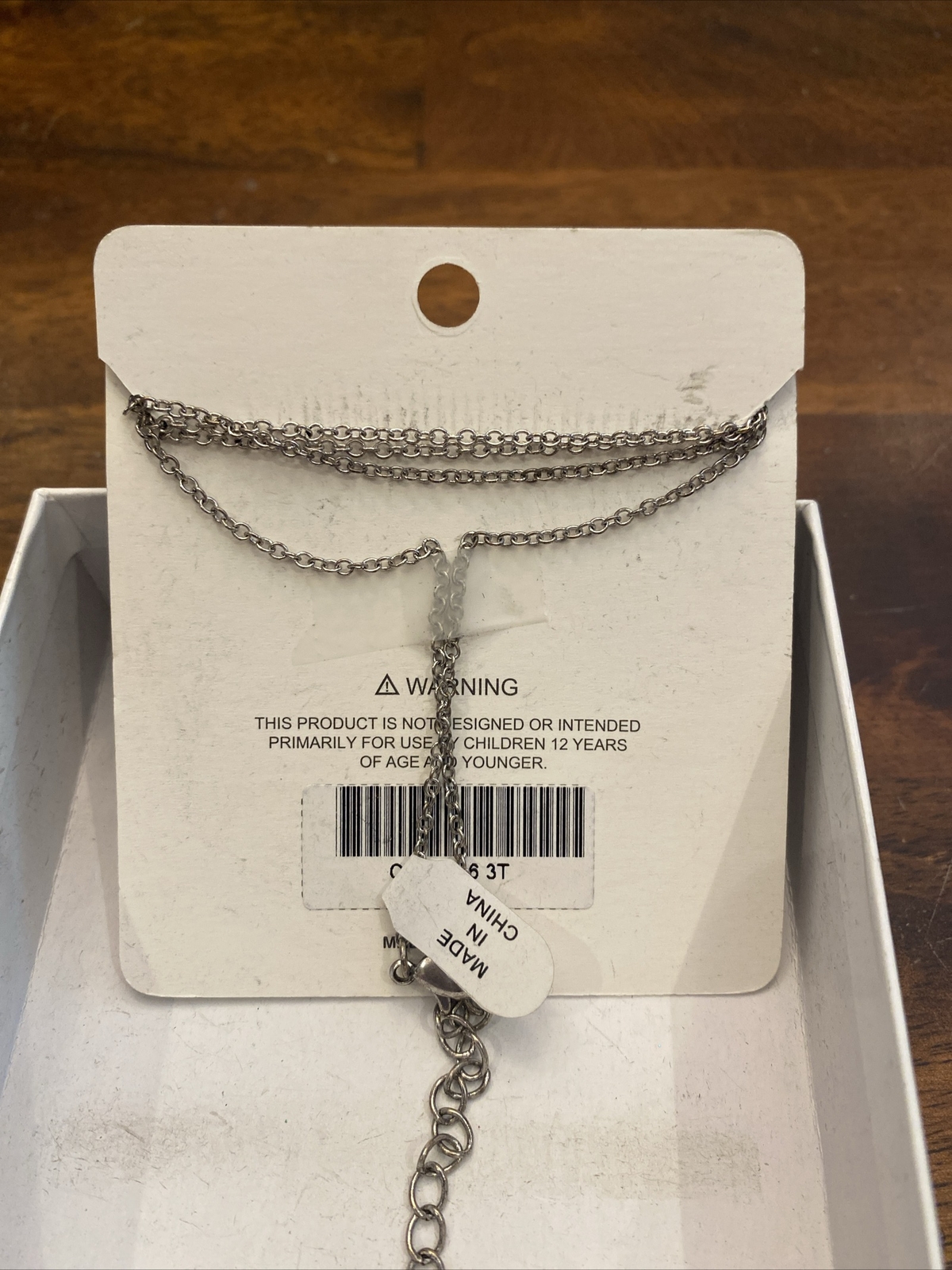 Beautiful 27 inch Silver Finish Necklace Love, Heart & Protection Crystal Charms