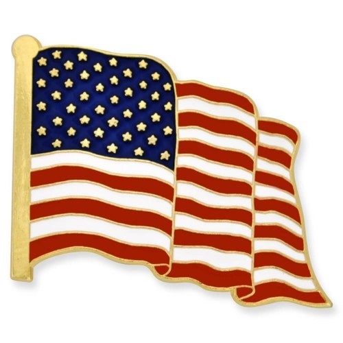 US American Flag Lapel Pin – Made in USA, High-Quality Patriotic USA Badge 🎖️
